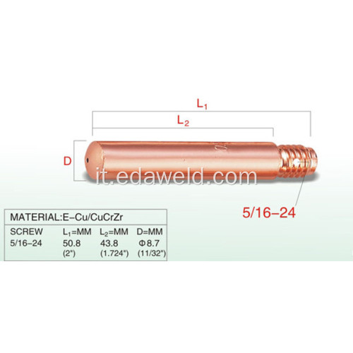 Tweco 15H Saldatura Contact Tip